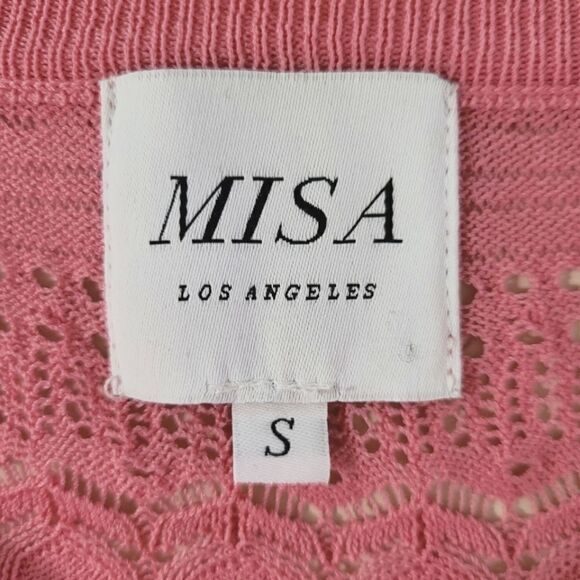 Misa Los Angeles Kelly Knit Top Coral-Pink - Picture 4 of 16